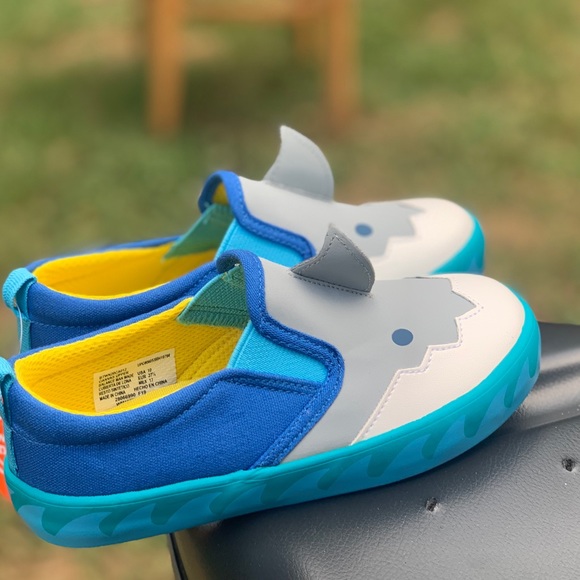 Shark Attack Toddler Children Casual Slip On Shoe - Picture 4 of 9